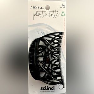 Scunci hair jaw clip earth friendly Black